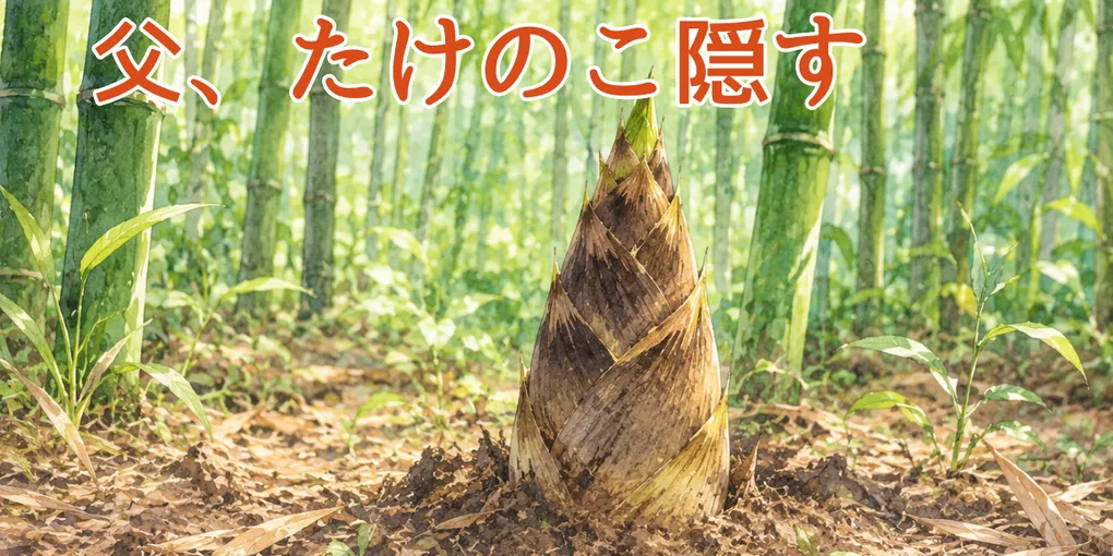 春になると我が家のキッチンに現れる、出どころ不明のタケノコ。
